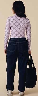 Превью  Свитер POIVRE BLANC W25-1940-WO Monogram Purple